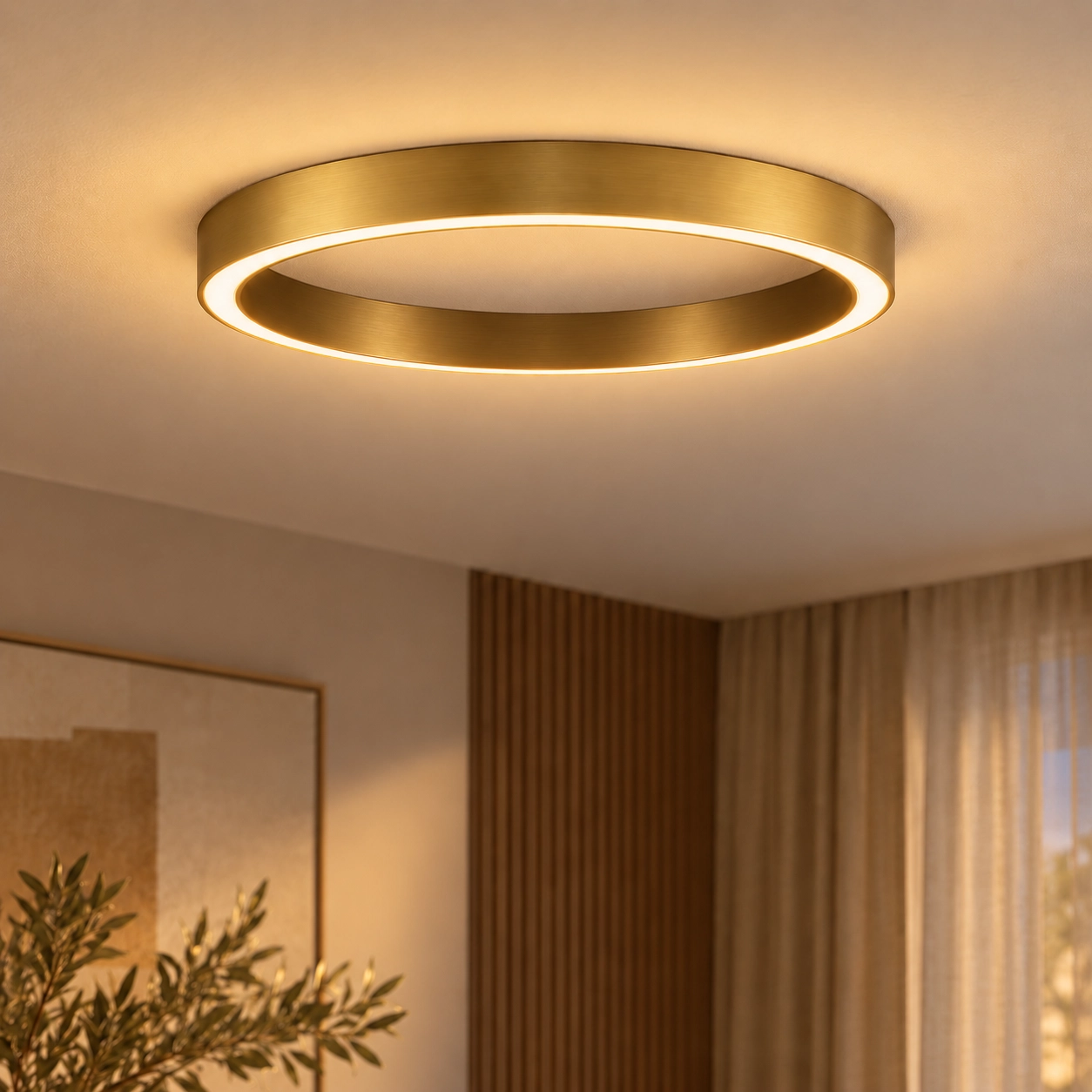 Design-Deckenleuchte Sting gold Ø 100cm