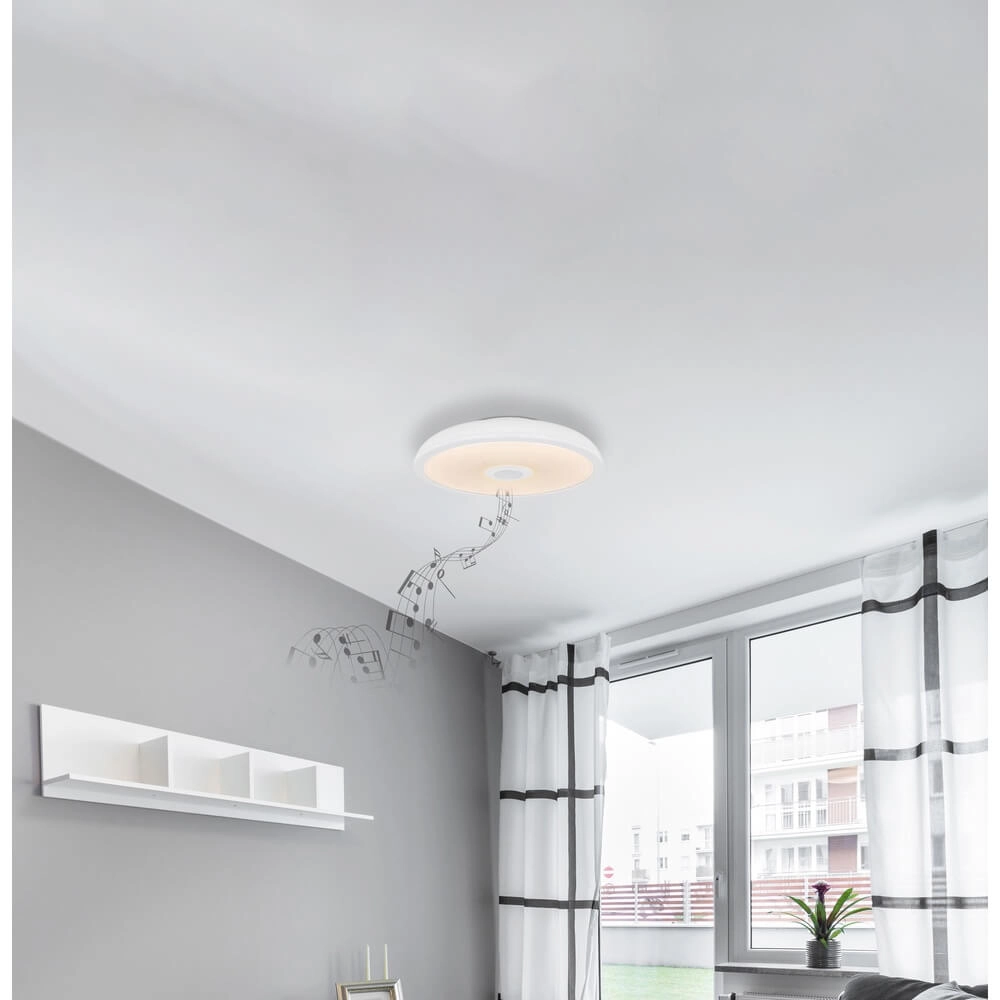 Weiße Deckenleuchte Raffy Ø 28cm Globo 9007371421848