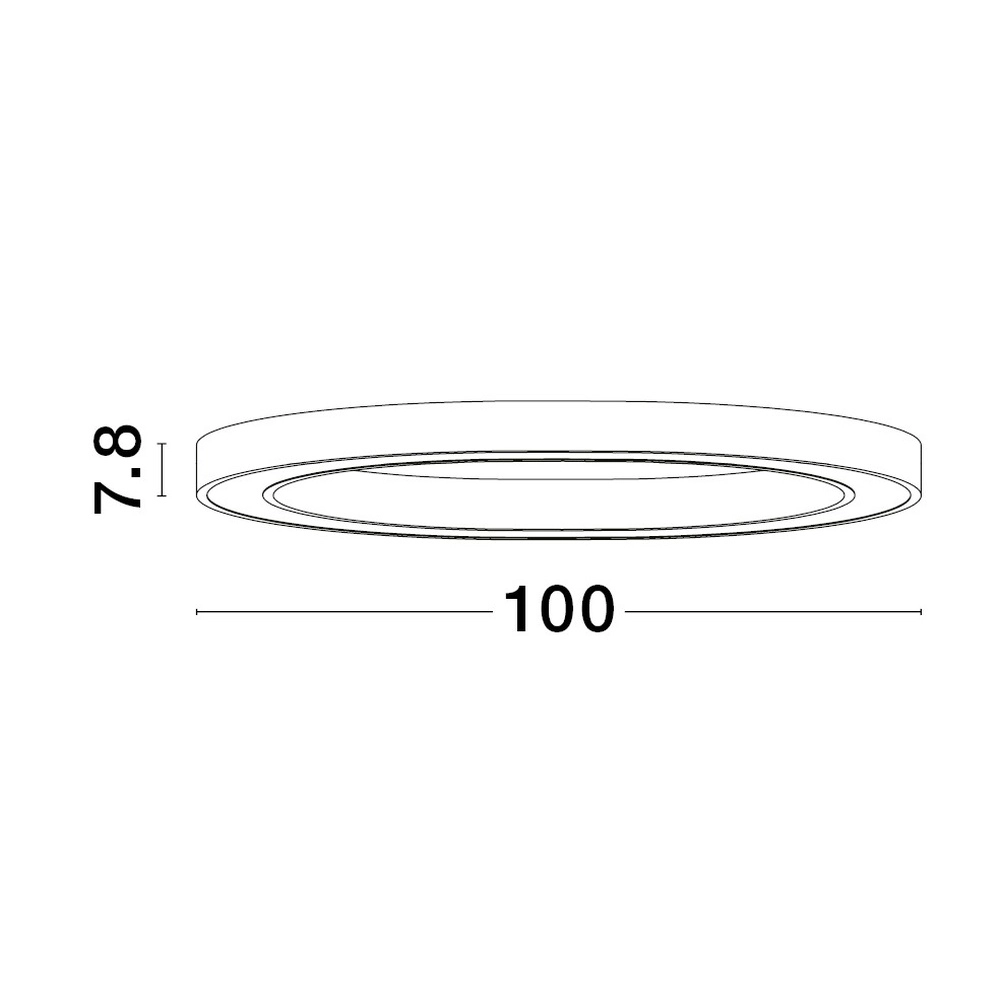 Design-Deckenleuchte Sting schwarz Ø 100cm Lyora 5212017437532