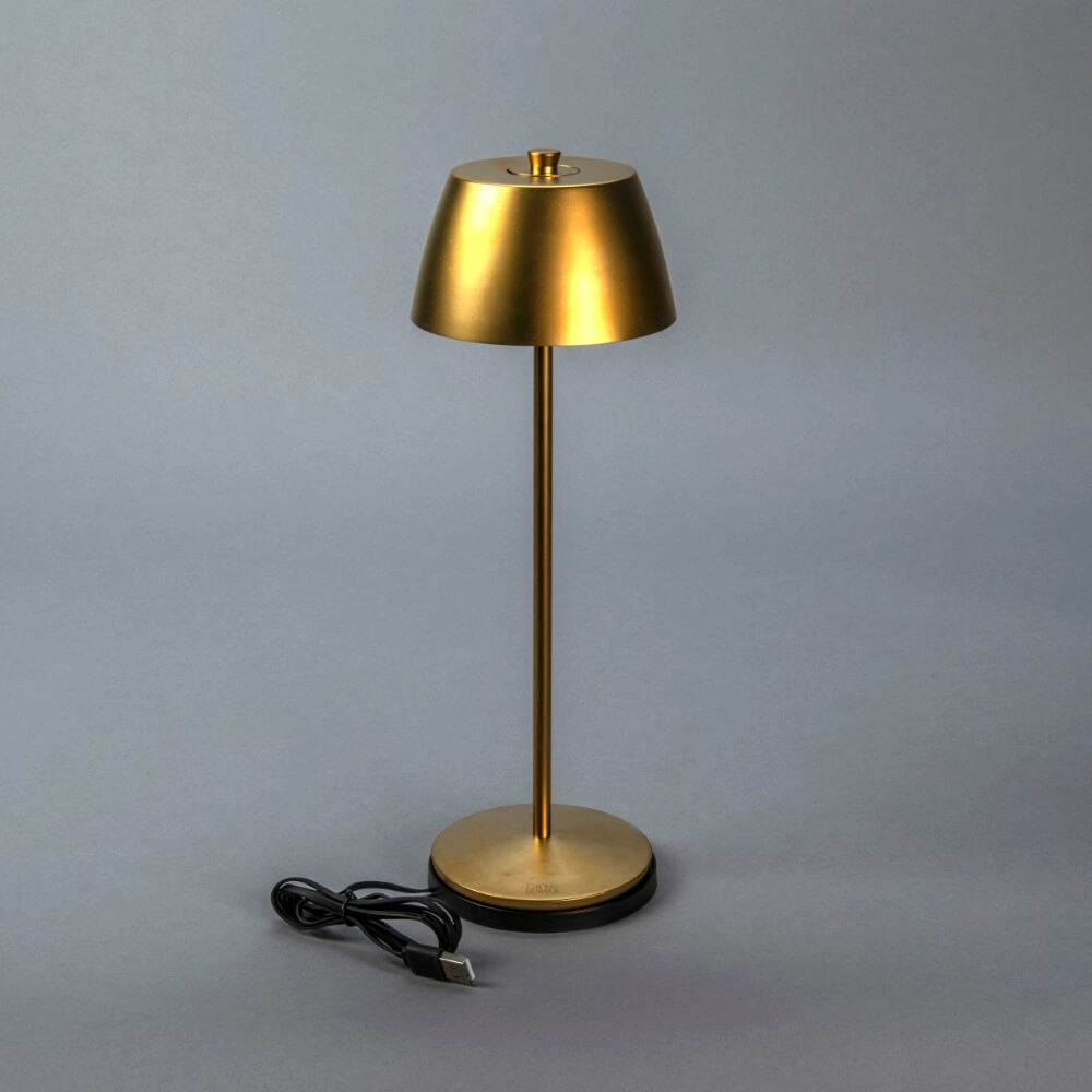 Wiederaufladbare Tischleuchte Eze Gold KonstSmide 7318308408019