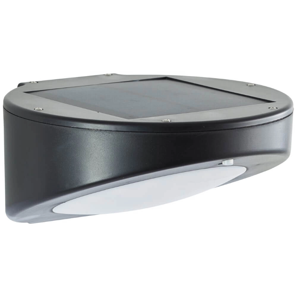 Schwarze Wandlampe Bardum Solar- Brilliant 4004353432712