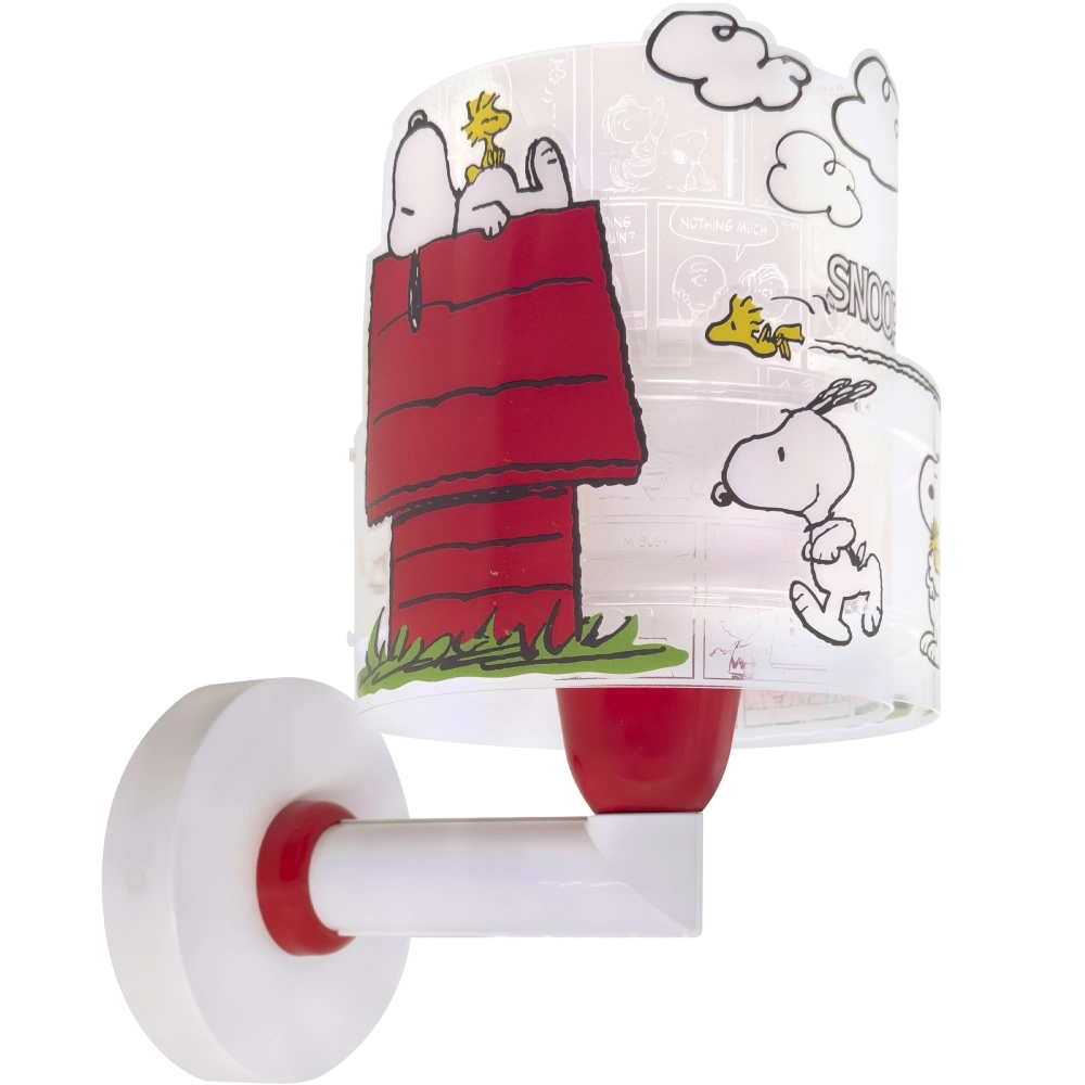 Wandleuchte Snoopy weiß mit rot Dalber 8420406763095