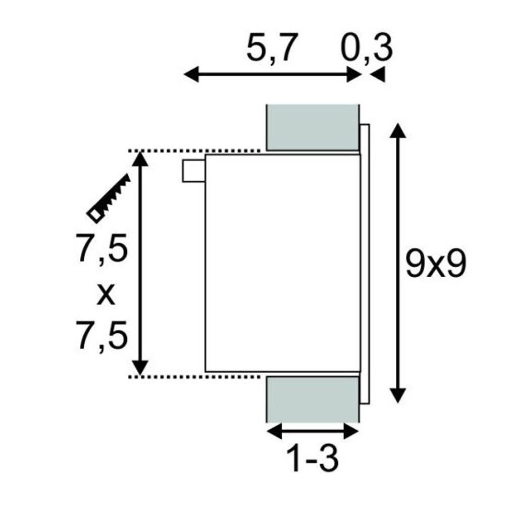 LED-Einbauleuchte Frame Basic weiß SLV 4024163138109
