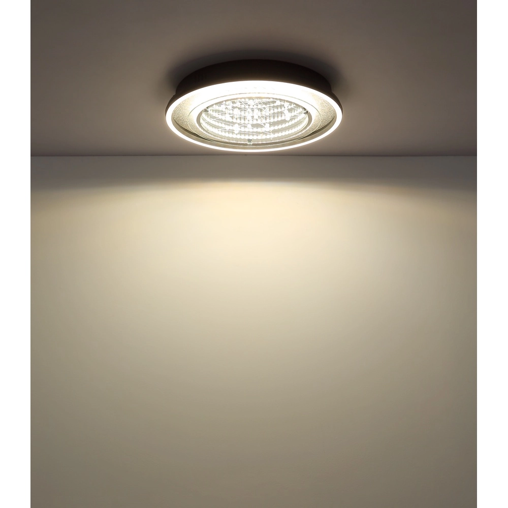 Schwarze Deckenlampe Mirrora Ø 40cm Globo 9007371566853