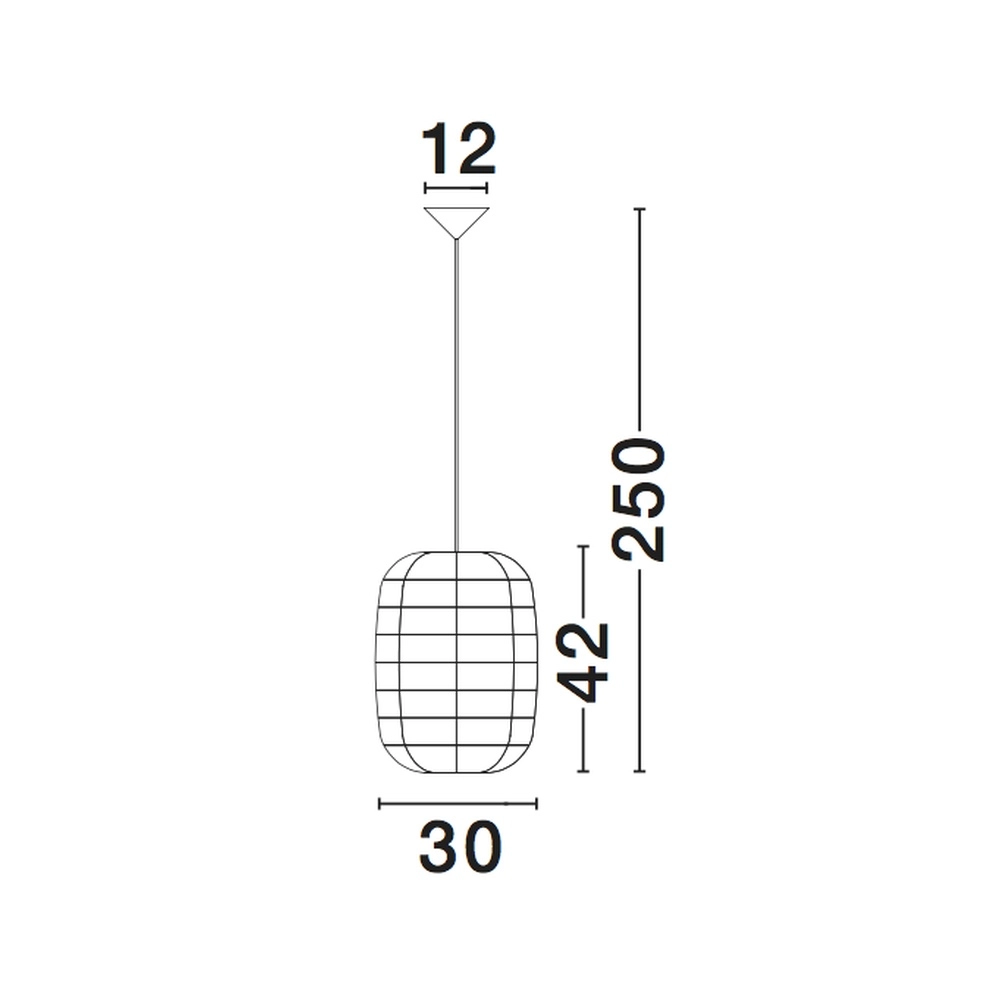 Rattan Pendelleuchte Melody Ø 30cm Lyora 5212017416599