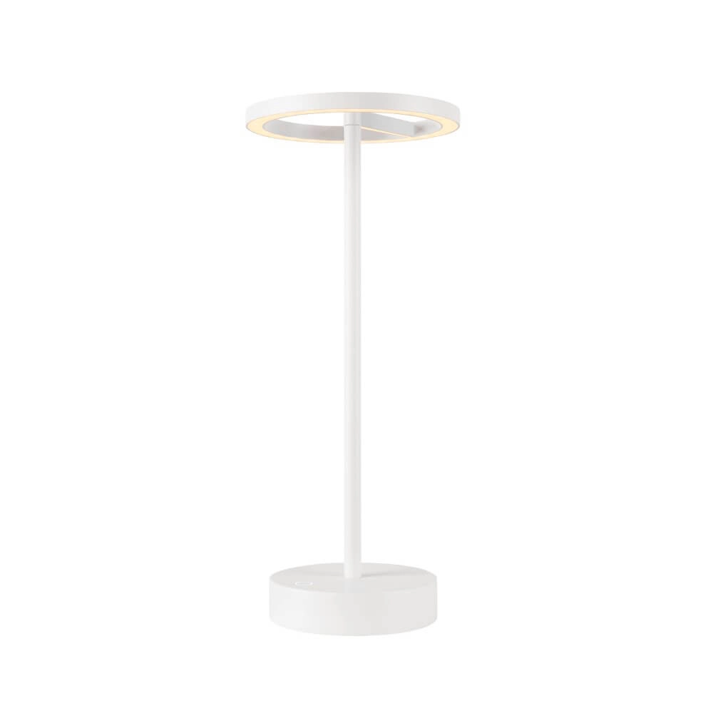 Tischlampe für den Außenbereich Vinolina One weiß - wiederaufladbar