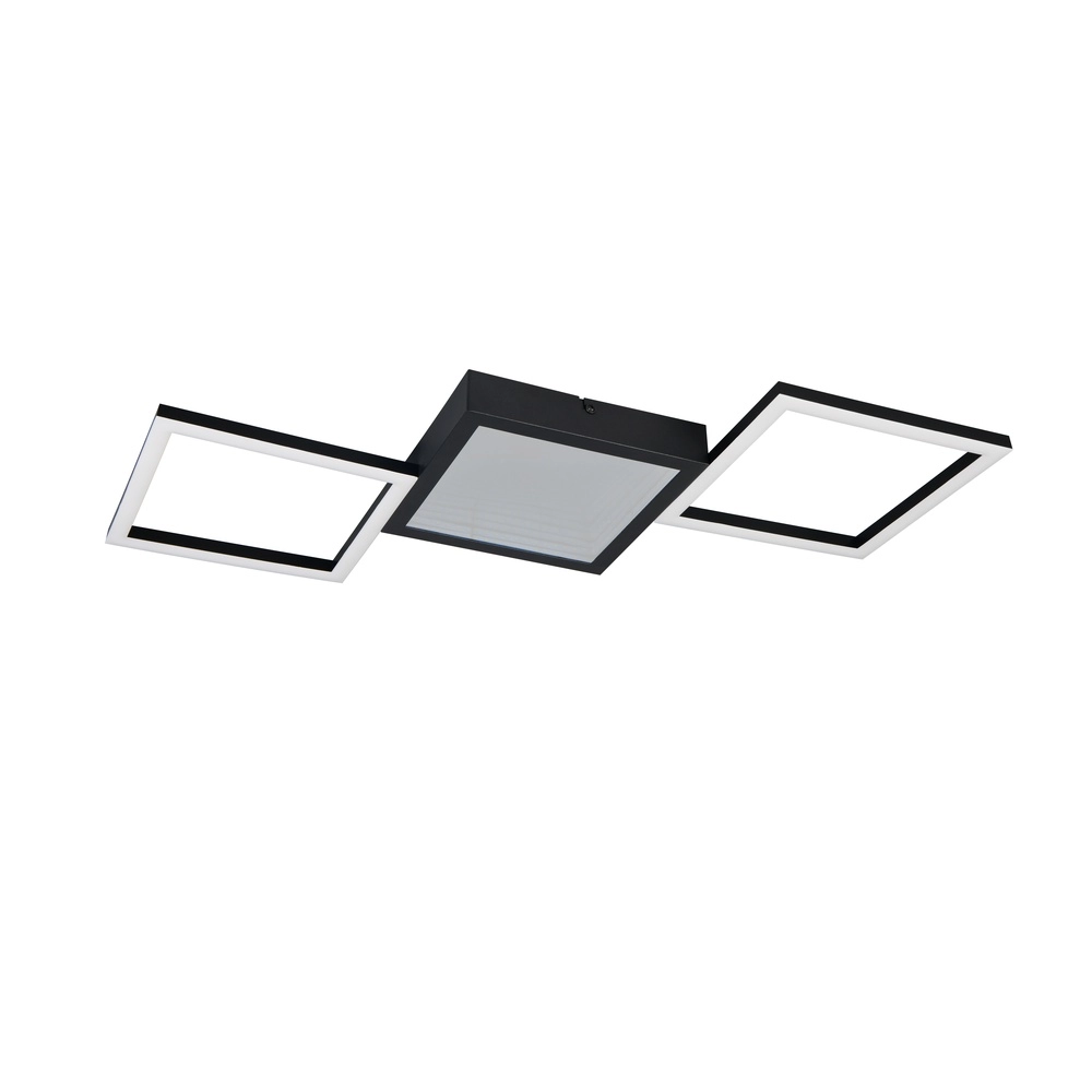 Design-Deckenleuchte Gelo schwarz Trio 4017807645712