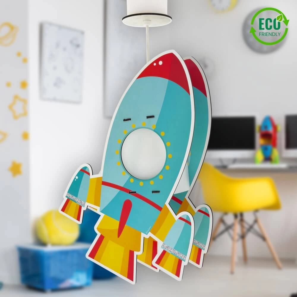 Pendelleuchte für Kinderzimmer Rocket Messing Dalber 8420406633572