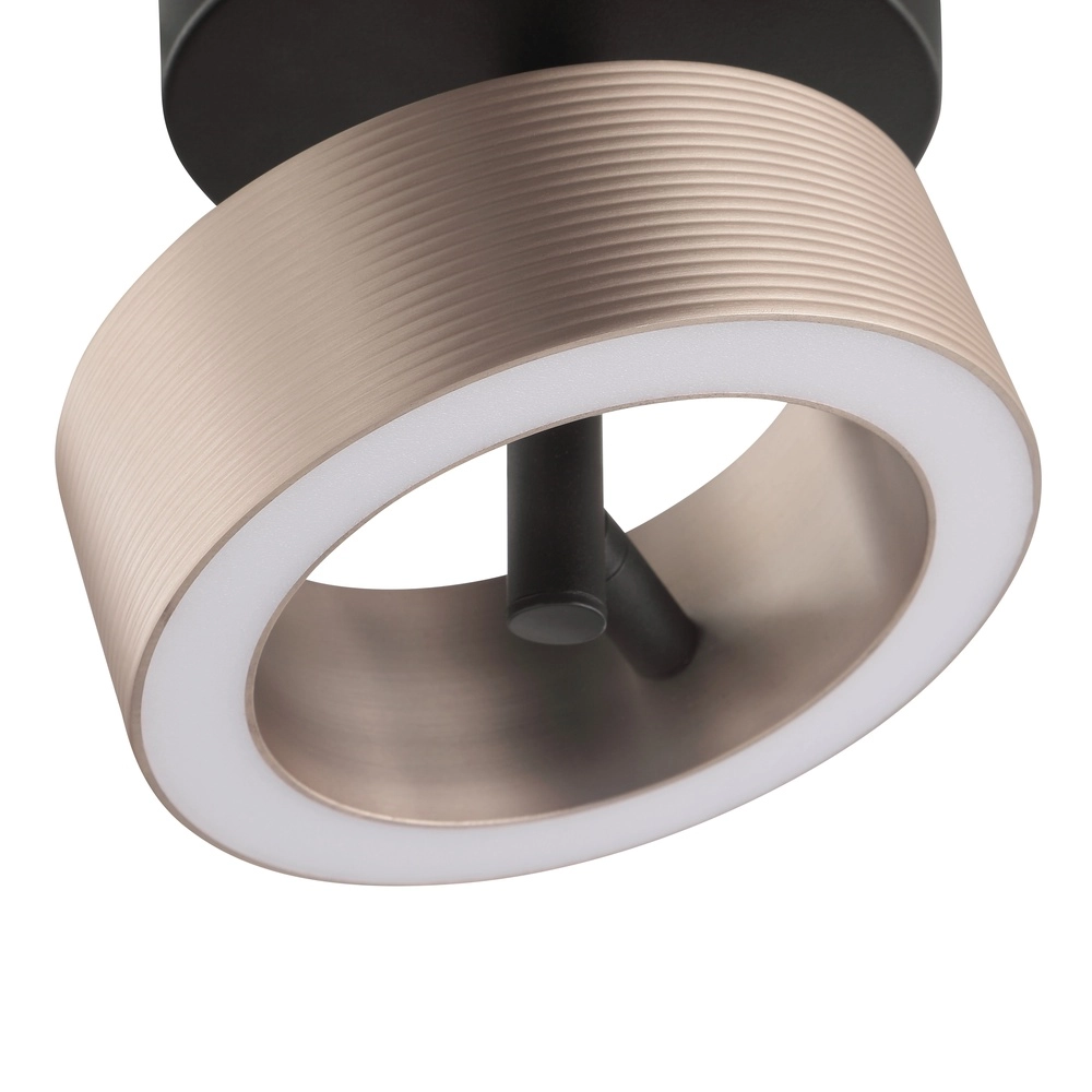 Deckenlampe Axion Schwarz mit Braun Brilliant 4004353477157