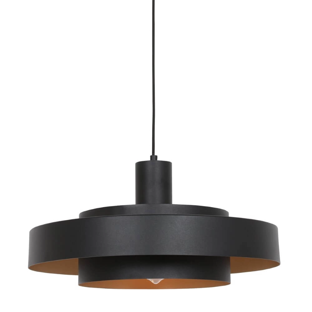 Schwarze Hängelampe Flinter Ø 50cm Steinhauer 8712746148640