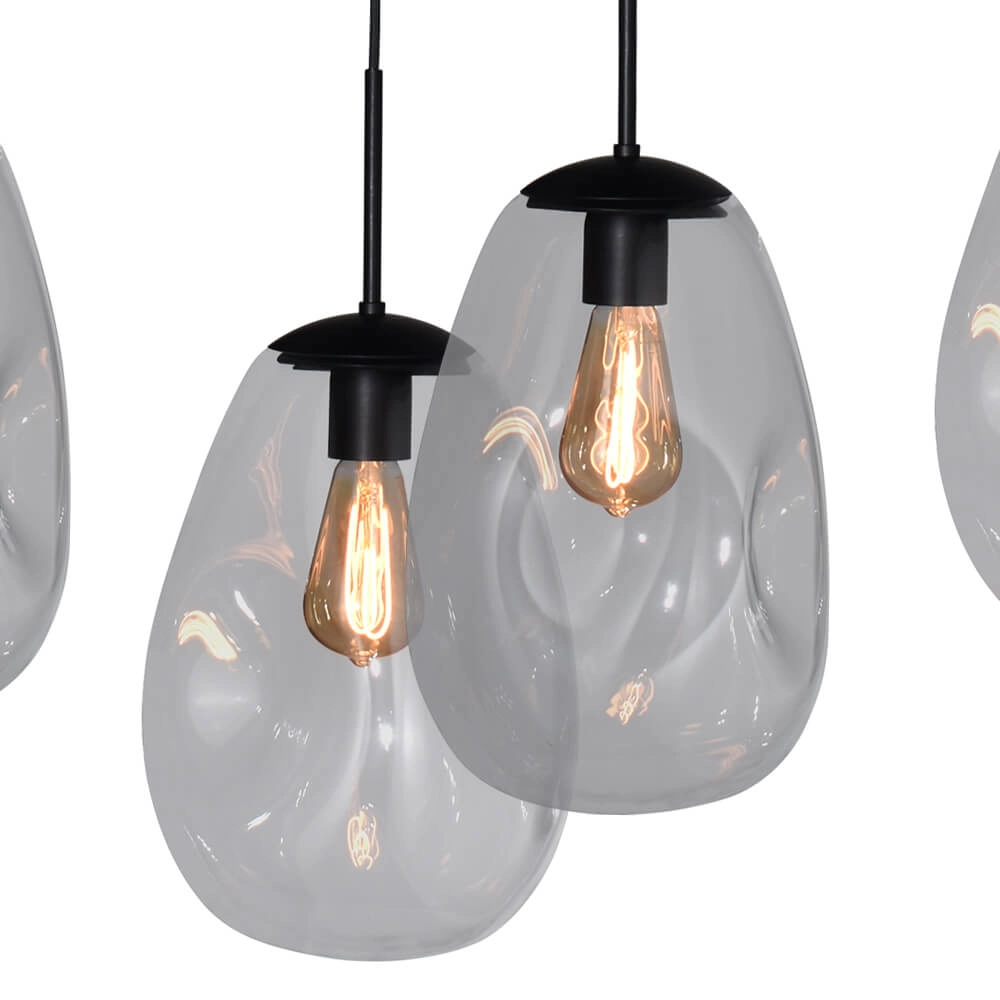 Hängelampe Lava 6x Klarglas Ø 22,5cm Masterlight 8718121286174