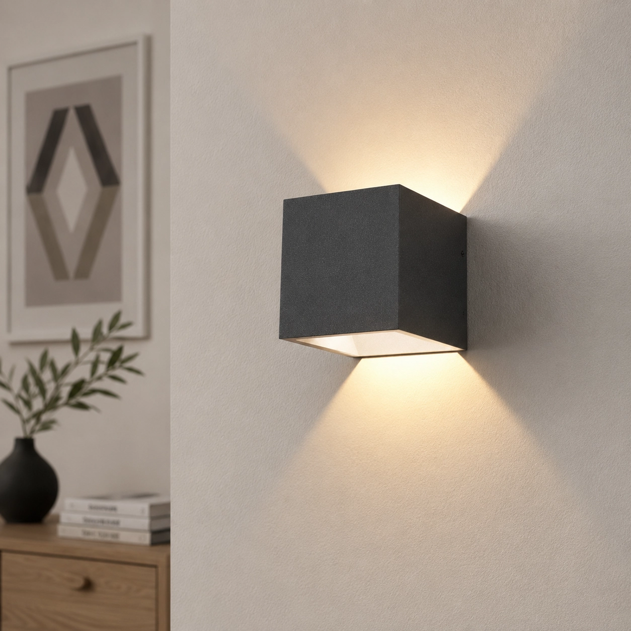 Anthrazit WandSpot Cube