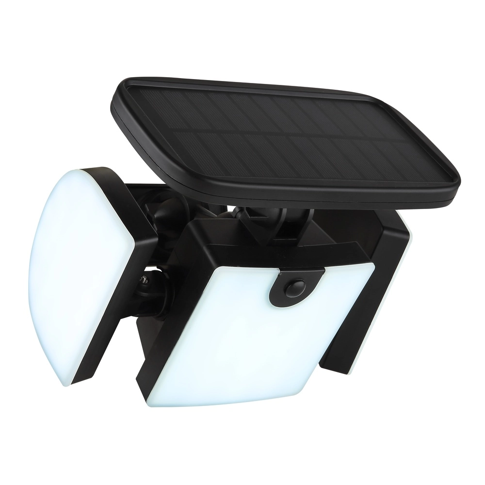 Schwarze Wandlampe Torqen Solarenergie Globo 9007371459063