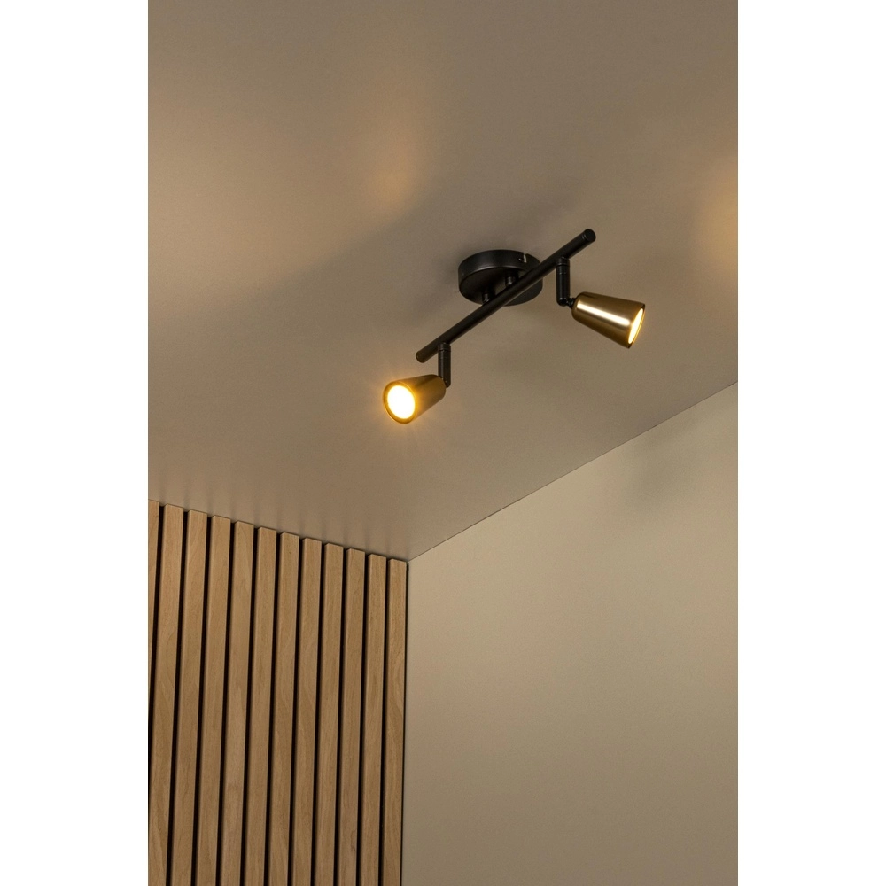 Deckenscheinwerfer Tiana 2-Licht Champagner Lucide 5411212650368
