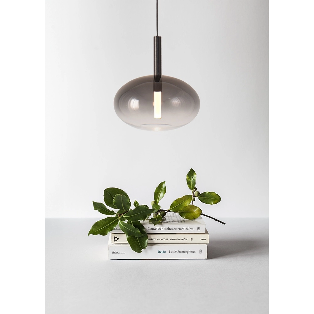 Pendellampe Ø 24 cm Lido Onion mit rauchverdünnendem Glas Masterlight 8718121324715