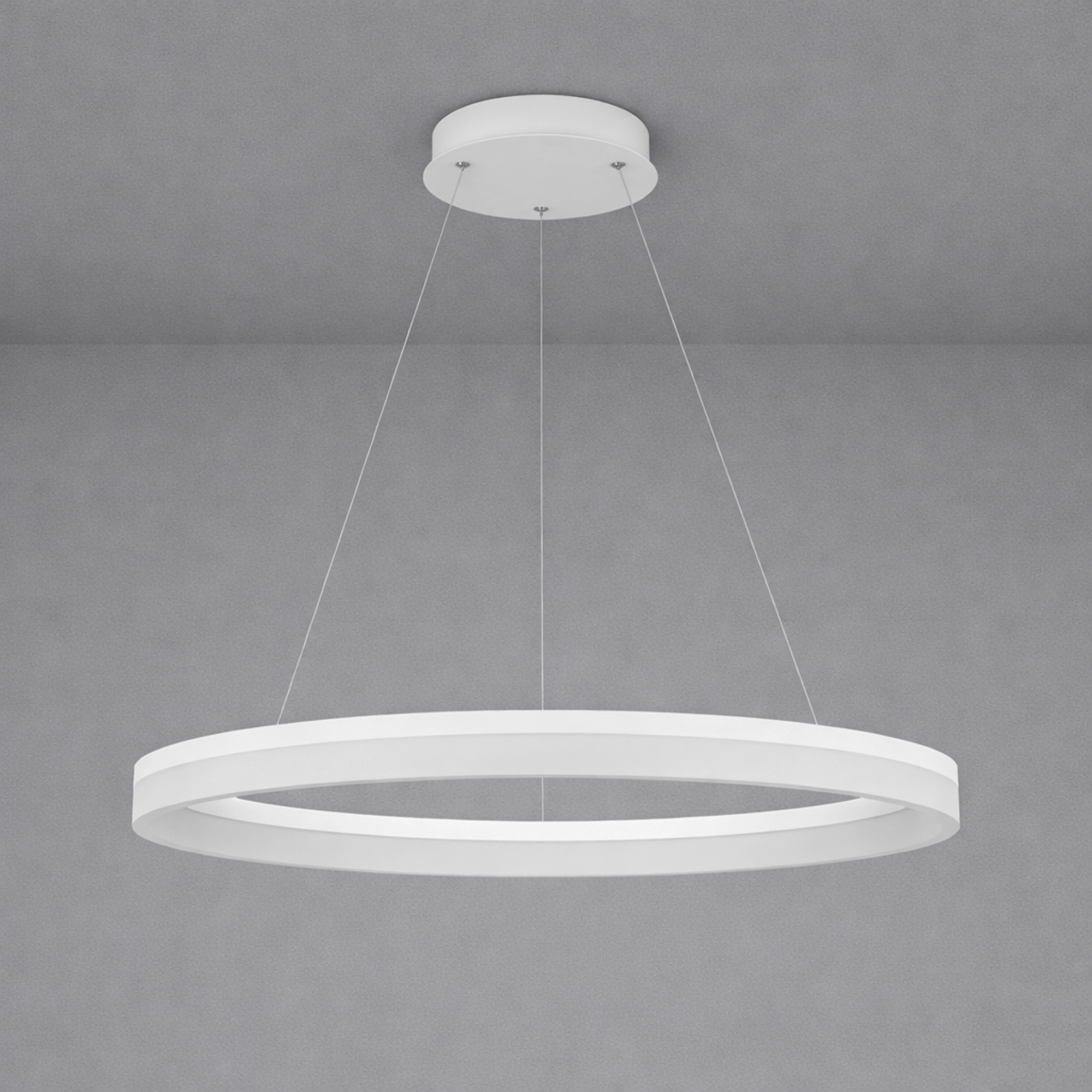 Elegante Pendellampe Ara Ø 100 cm weiß Lyora 5053423307213