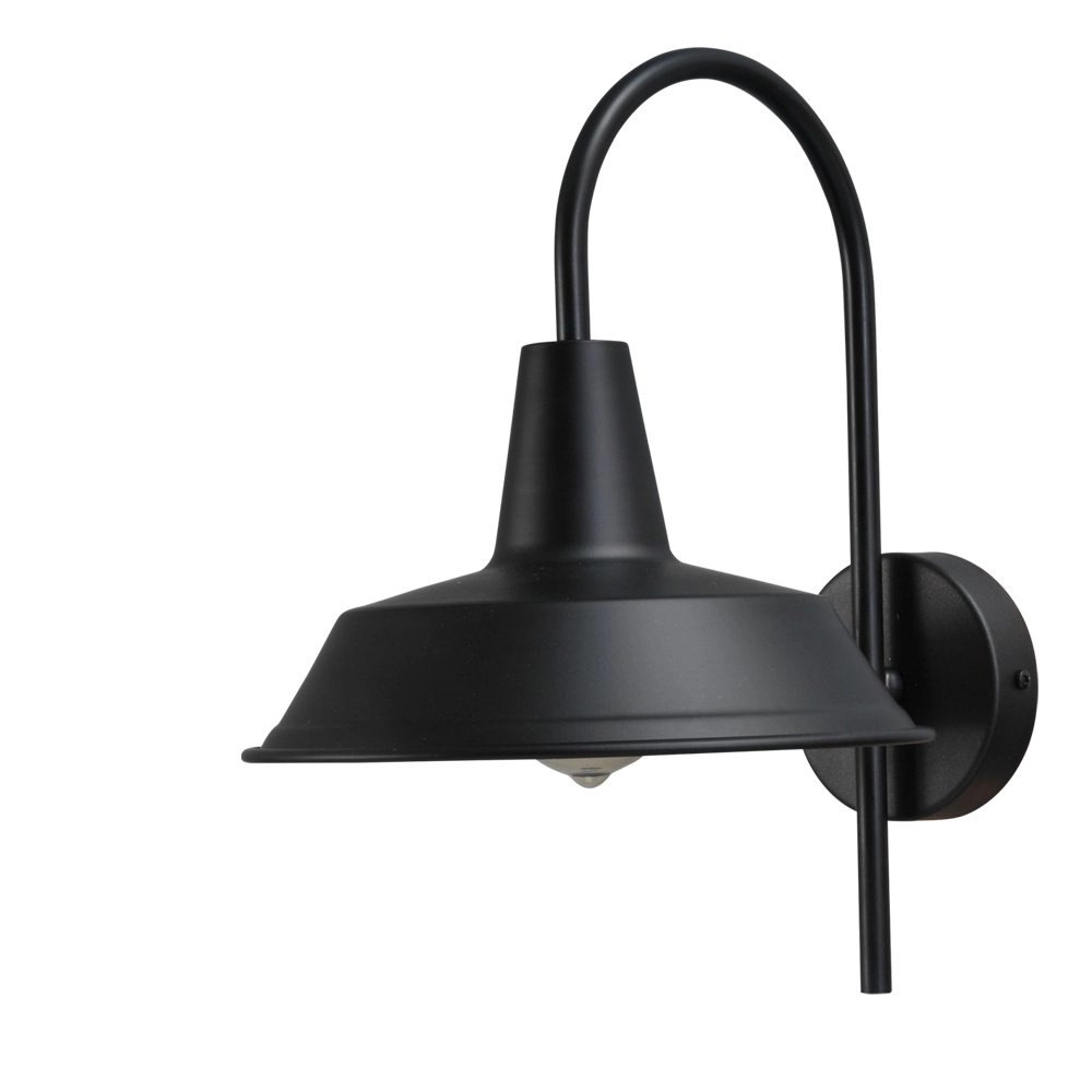 Schwarze Wandleuchte Industria