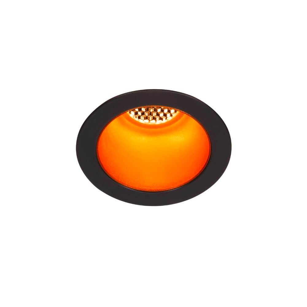 LED-Einbaustrahler Horn Schwarz mit Gold - vertieft - 3000K SLV 4024163228190
