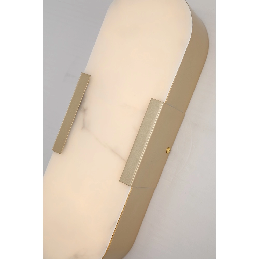 Wandleuchte Opaline gold 35cm Searchlight 5053423300733