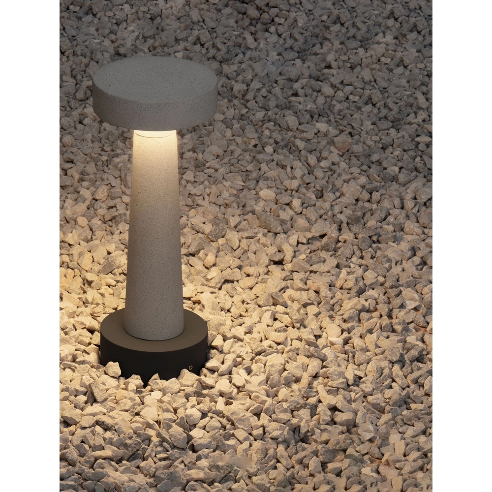 Gartenleuchte Cram sandbraun 30cm