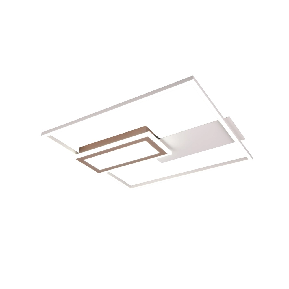Quadratische Deckenleuchte Spiro grau 50cm Trio 4017807612479