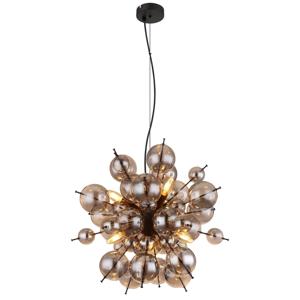 Einzigartige Pendellampe Udo Rauchglas Ø 55 cm
