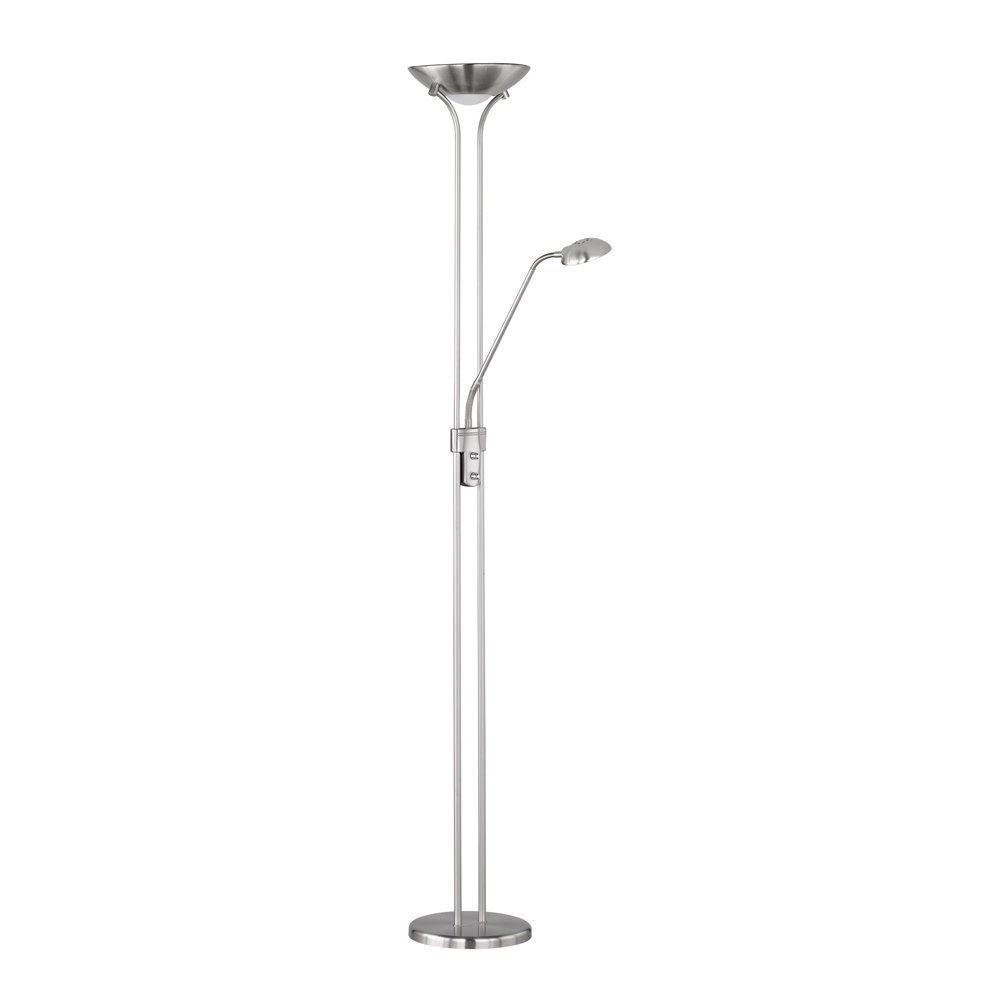 Moderne Lampe Spock nickel matt