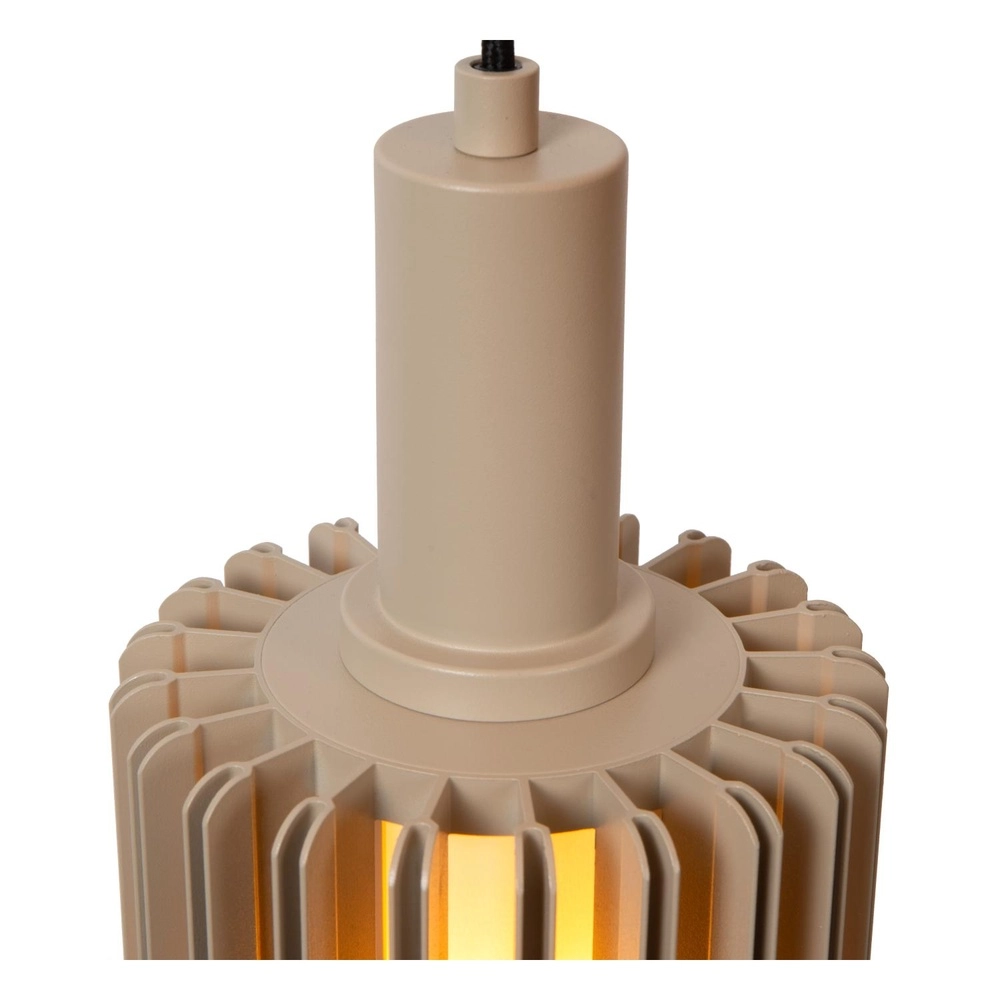 Pendellampe Lambres Ø 15 cm taupe Lucide 5411212452894