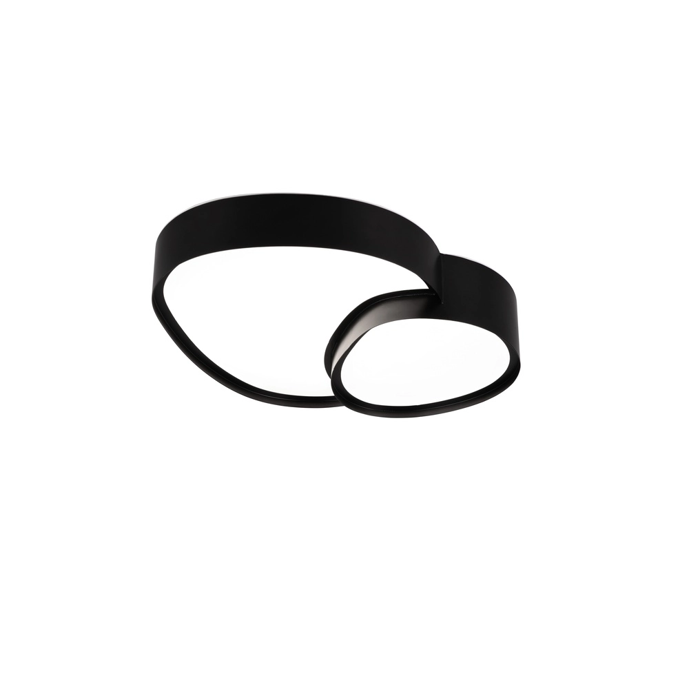 Organische Deckenleuchte Rise 43,5cm schwarz Trio 4017807600582