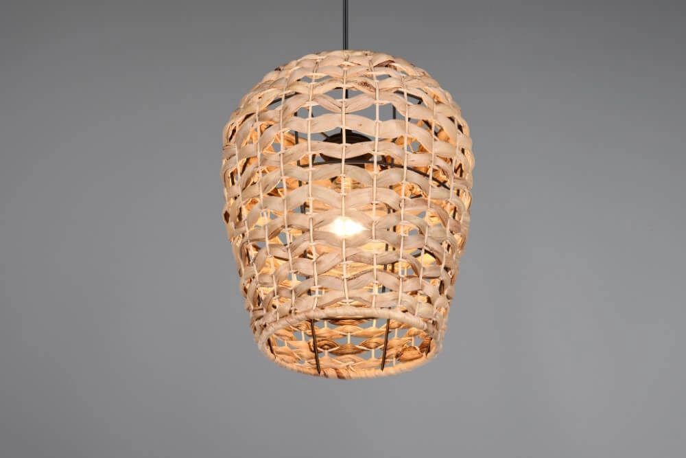 Country Pendelleuchte Jean Ø 29cm Rattan Trio 4017807637670