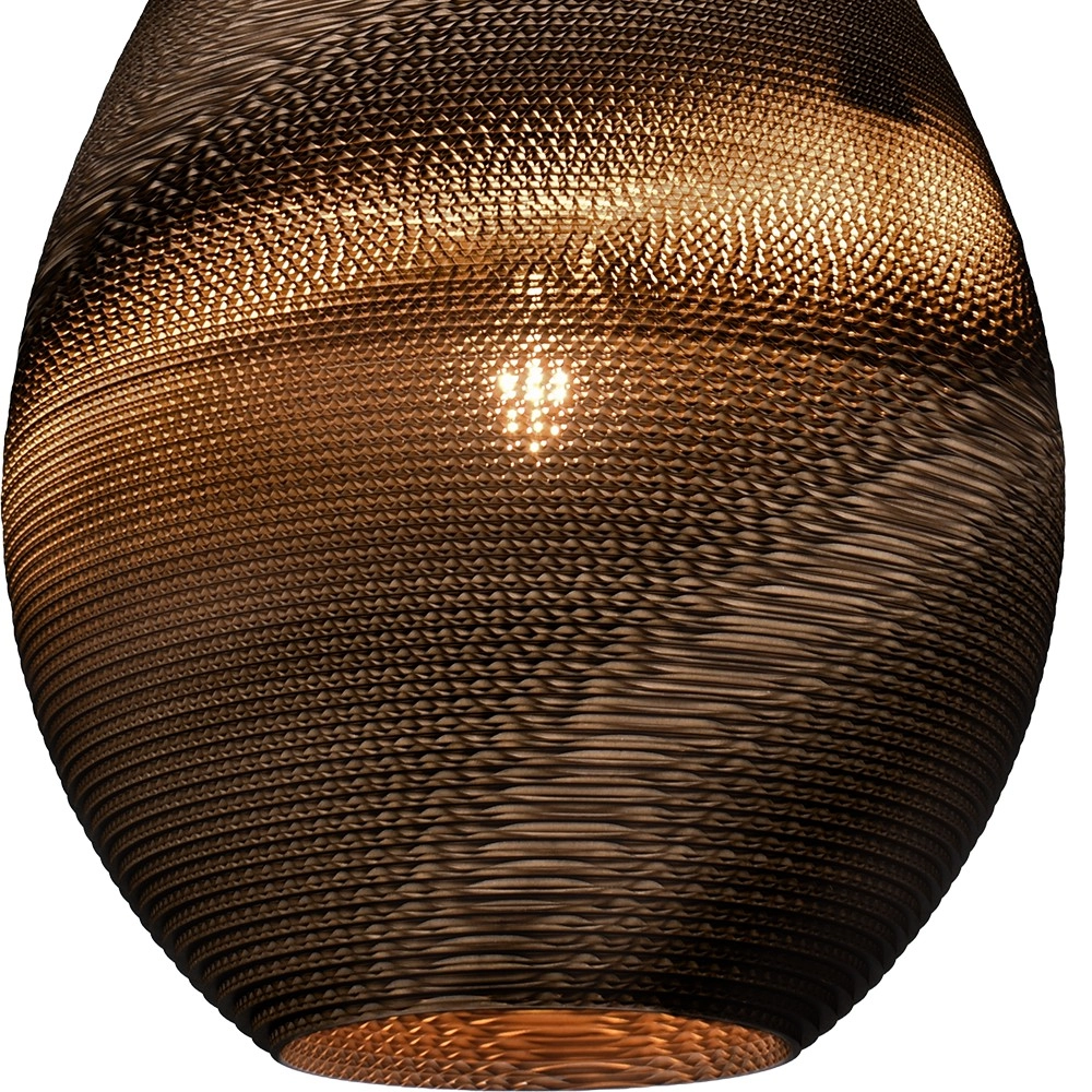 1-Licht-Pendellampe Carta Pineapple Think-paper Kakao Ø 49 cm Masterlight 8718121437576