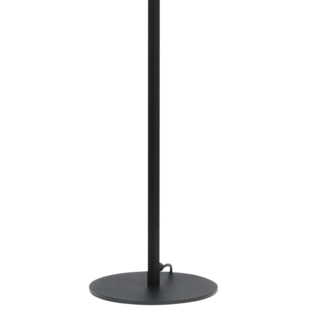 Schwarze Stehlampe Venus 175cm mit sandfarbenem Lampenschirm Masterlight 8718121204307