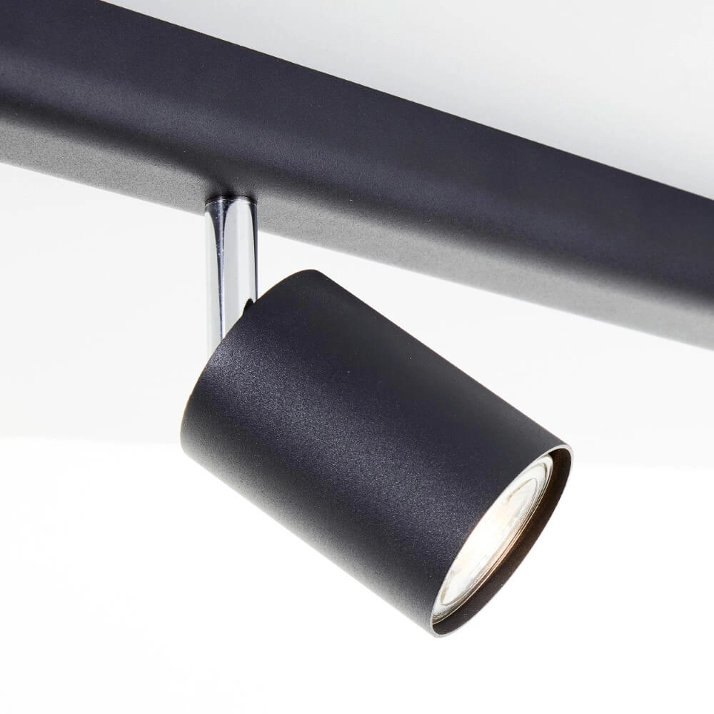 Deckenleuchte mit 6 Leuchten Different Design schwarz Brilliant 4004353435294