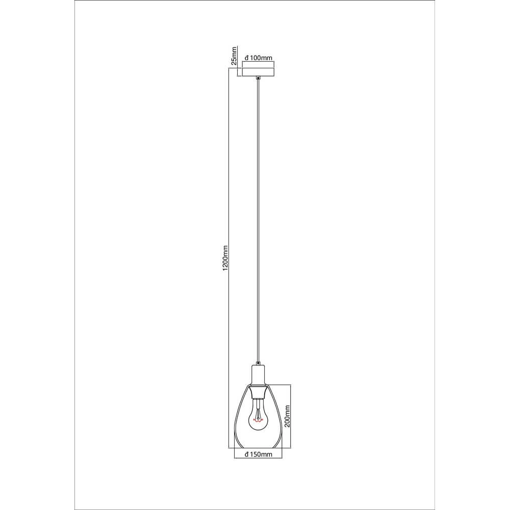 Pendelleuchte Fanni Einzelzimmer Ø 15cm Globo 9007371430611
