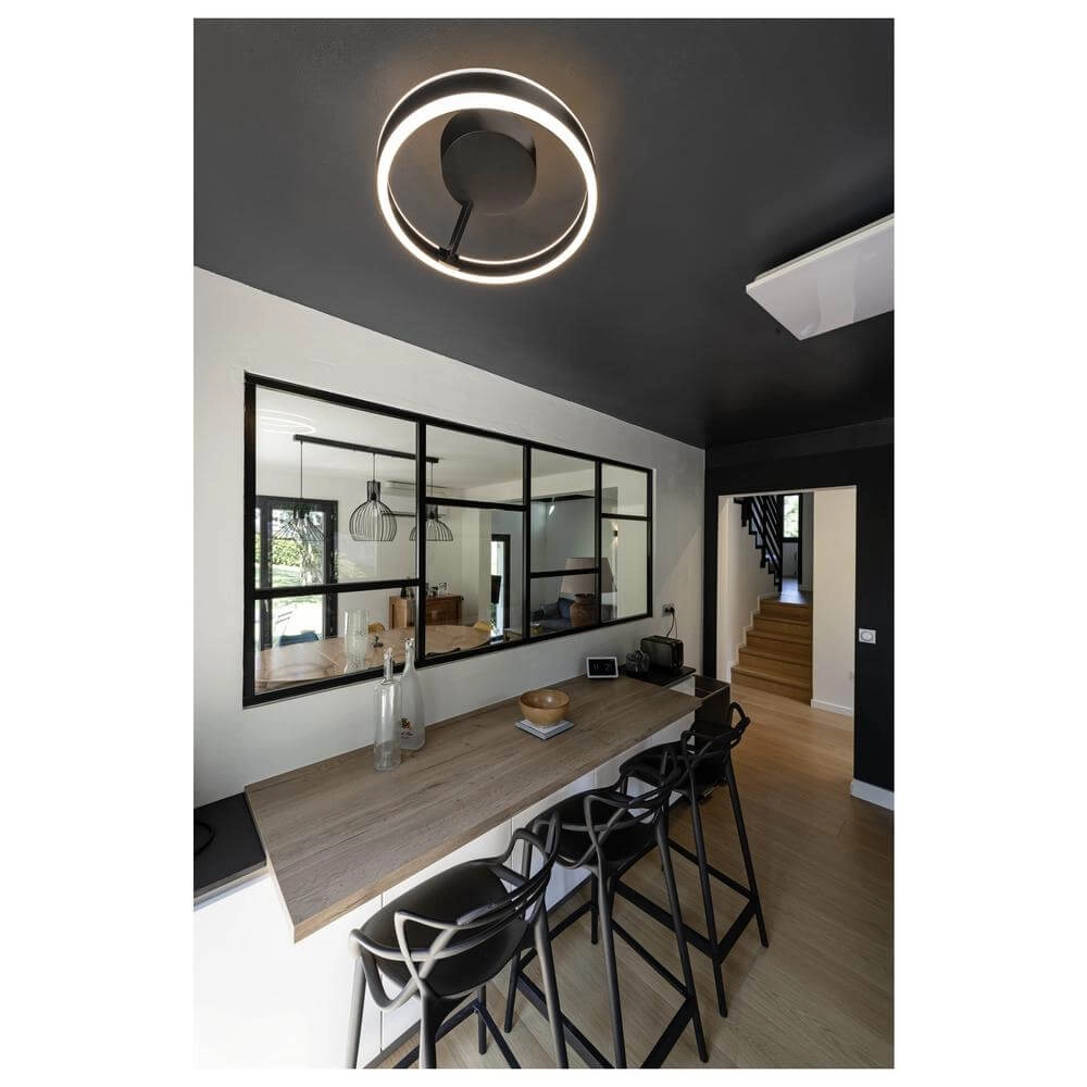 Design-Deckenleuchte One 60 schwarz Ø 60cm SLV 4024163298490
