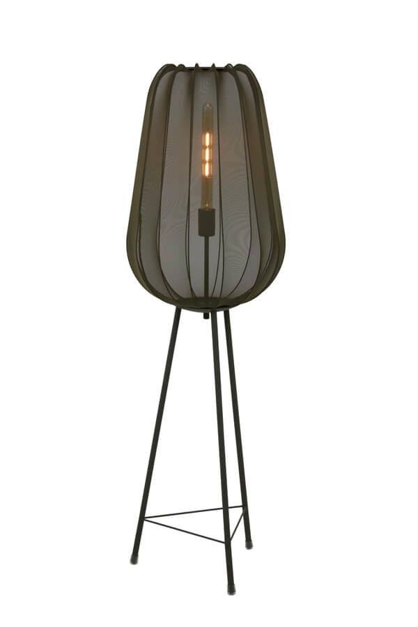 Böhmische Stehleuchte Plumeria grün Ø 42cm Light & Living 8717807651312