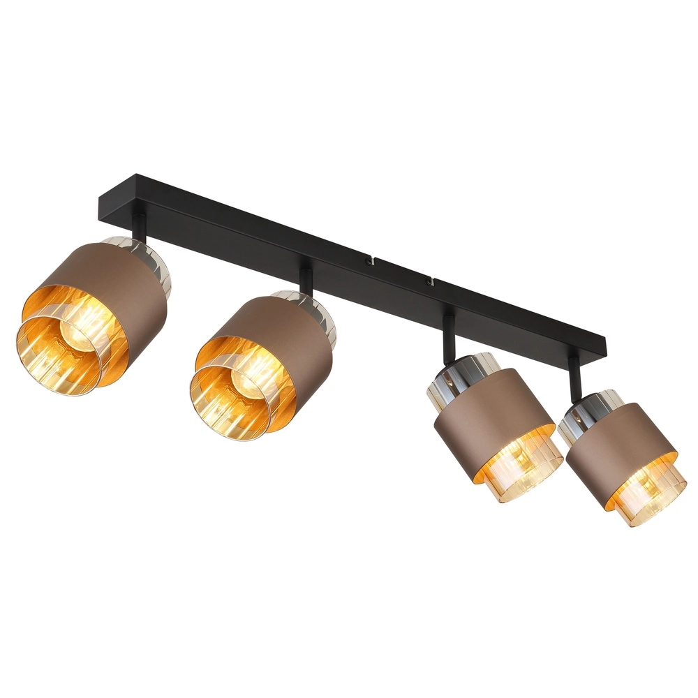 Design-Deckenlampe Milley 4-Licht Schwarz