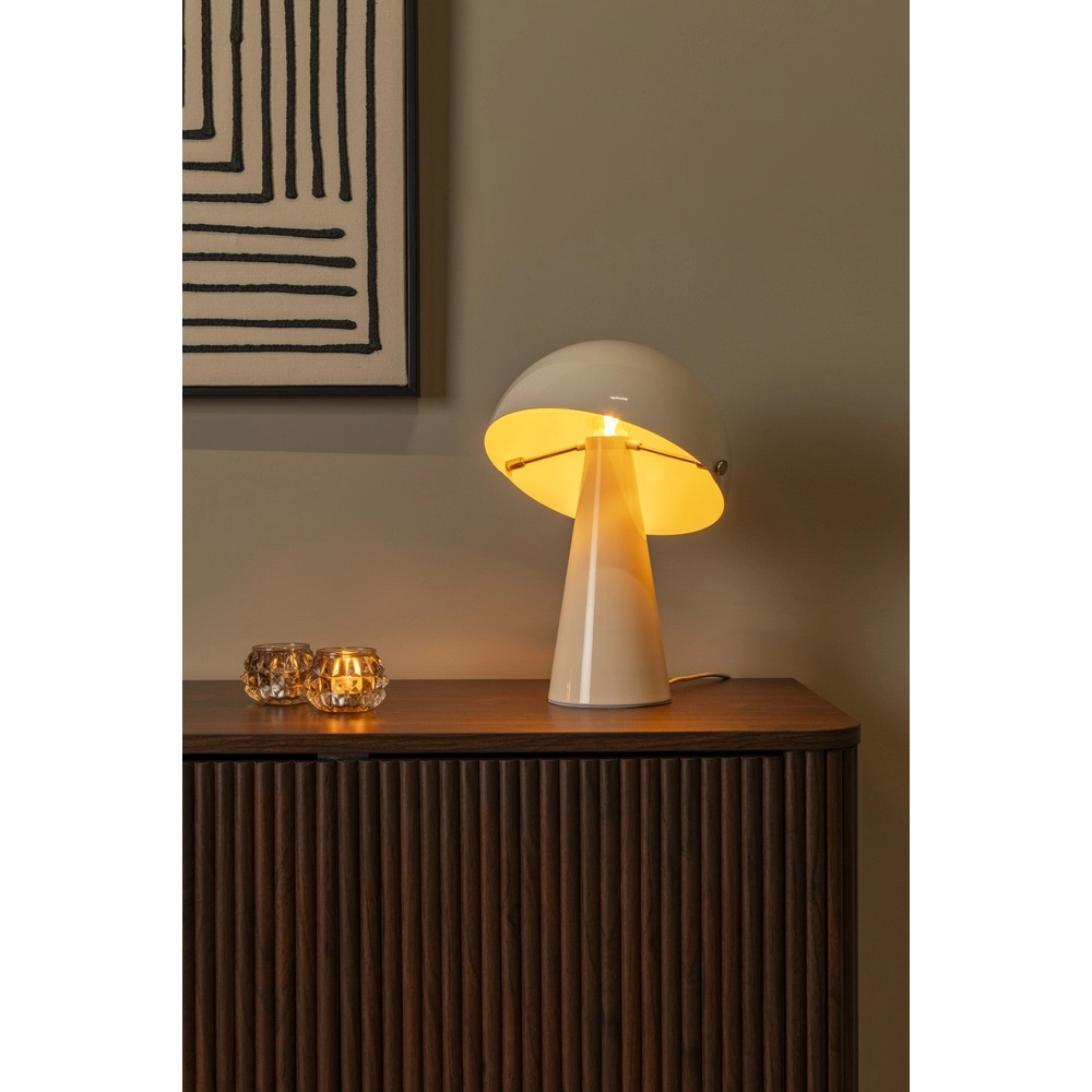 Tischlampe Barone cremefarben 23 cm Lucide Vibes 5411212650078