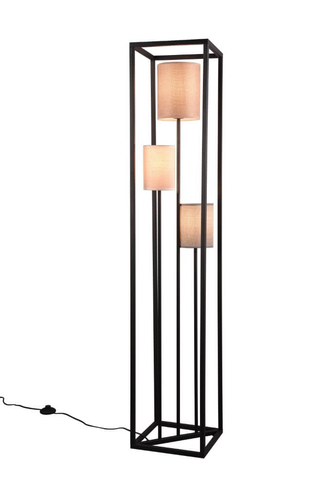 Stehlampe Ross Schwarz Trio 4017807567786