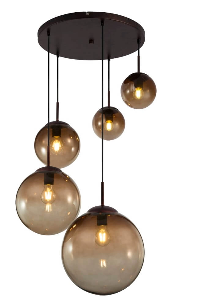 Loft-Hängelampe aus Glas Varus Ø 65cm