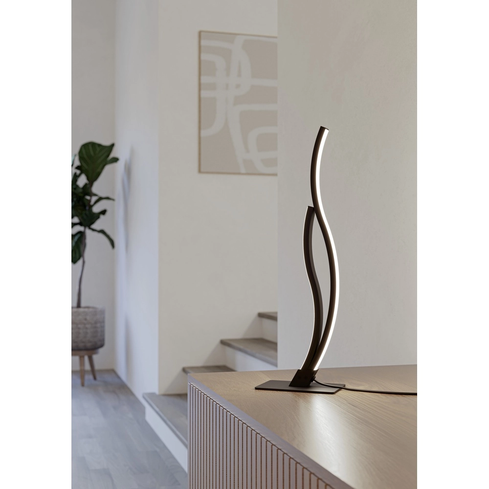 Schicke LED-Tischlampe Grisolia 45,5 cm – Schwarz Eglo 9008606316199