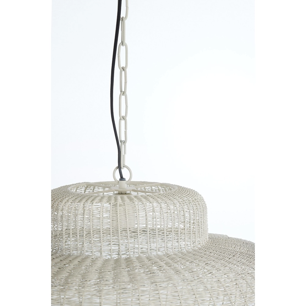 Metall-Pendellampe Piedra Ø 59cm – cremefarben Light & Living 8717807778835