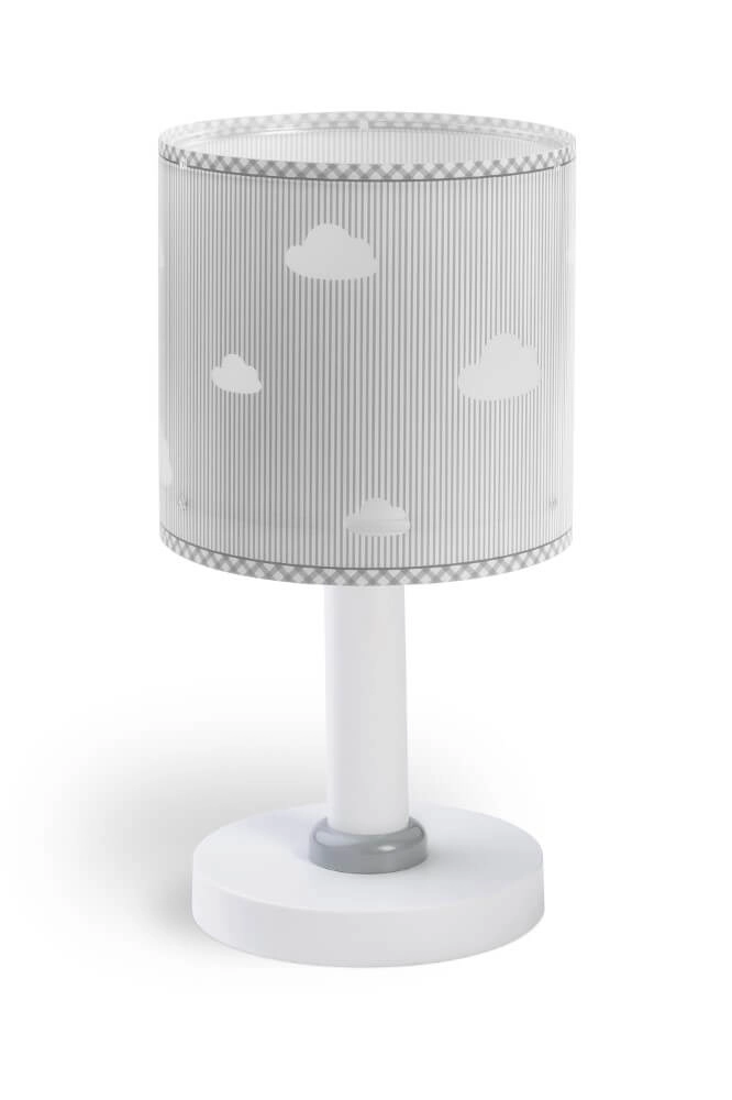 Kinderzimmer-Tischlampe Sweet Dreams sanftes Grau