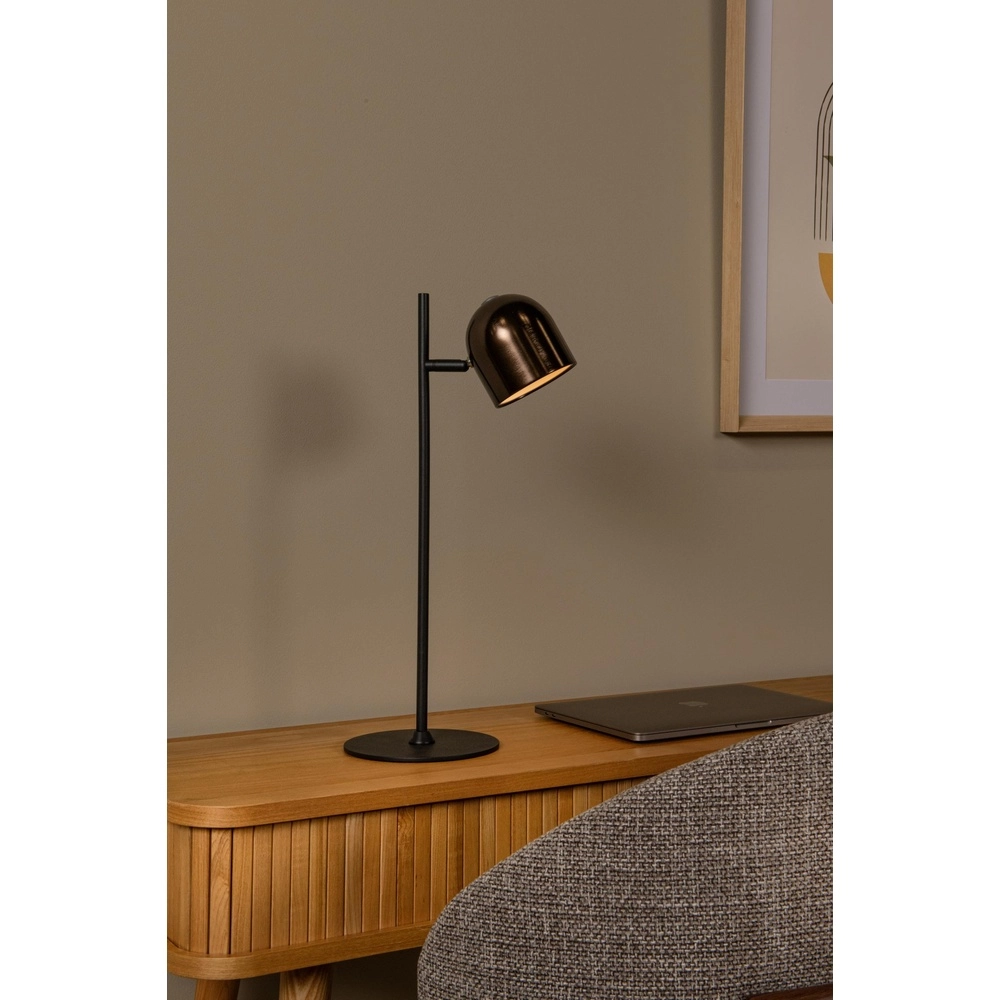 Wiederaufladbare Tischlampe Skanska Rech Kaffeebraun Lucide 5411212032140