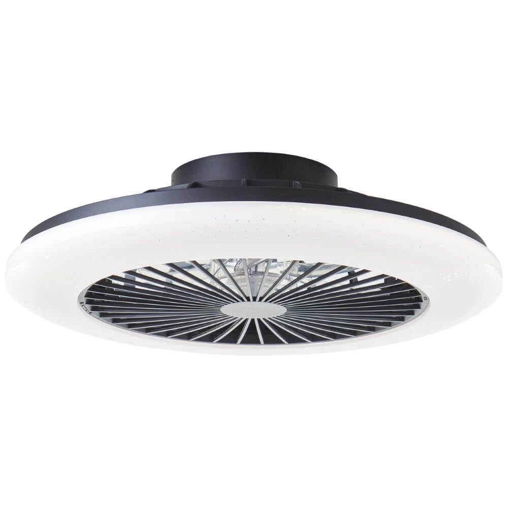 Schwarzer Fächer Salerno mit RGB-Funktion Brilliant 4004353435881