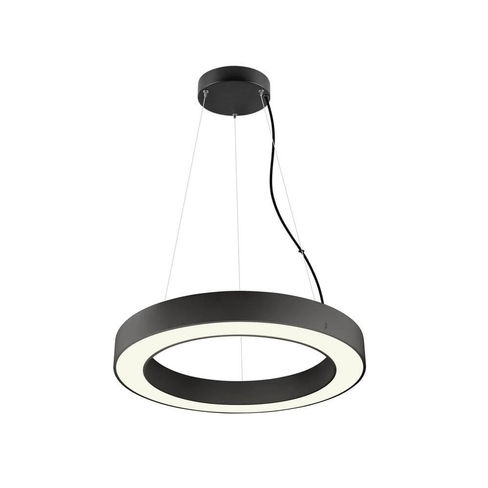 Schwarze Pendelleuchte Medo Ring 60 Ø 60cm SLV 4024163298087