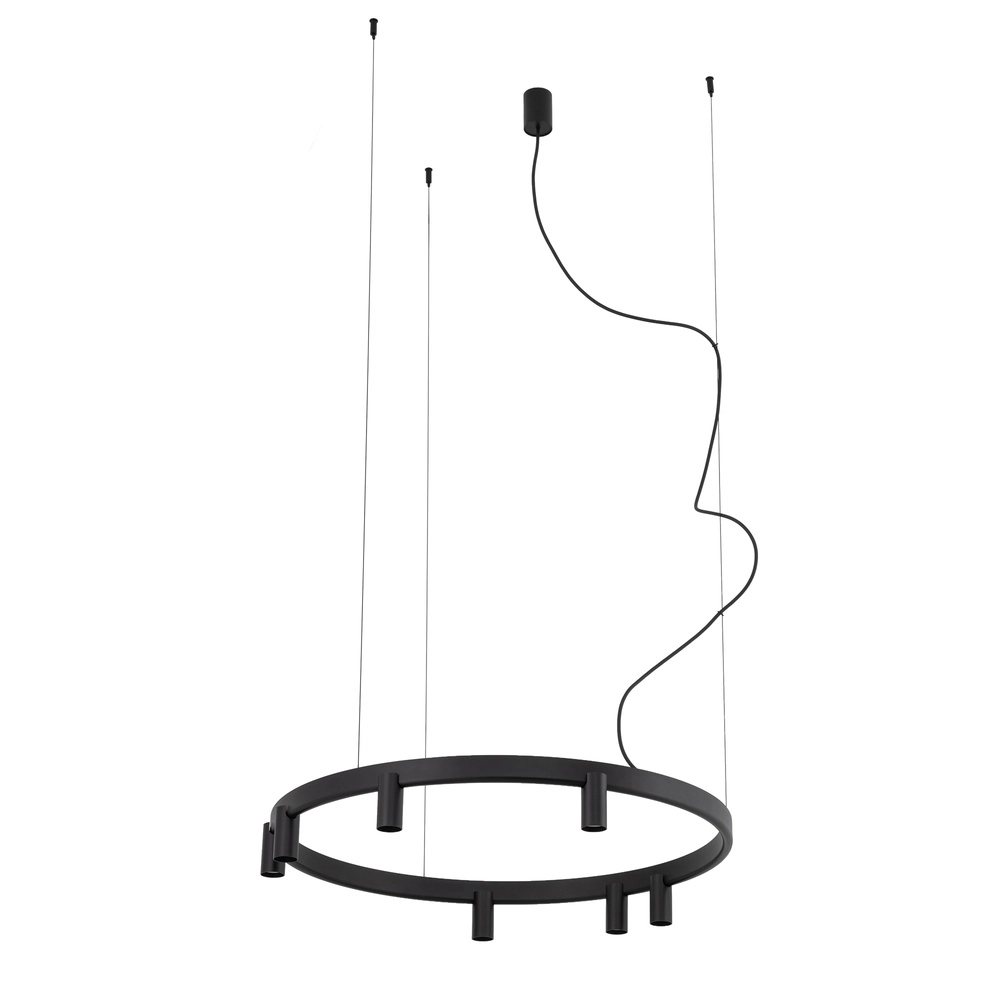Design-Pendellampe Fourty schwarz Ø 80 cm Lyora 5903139122856