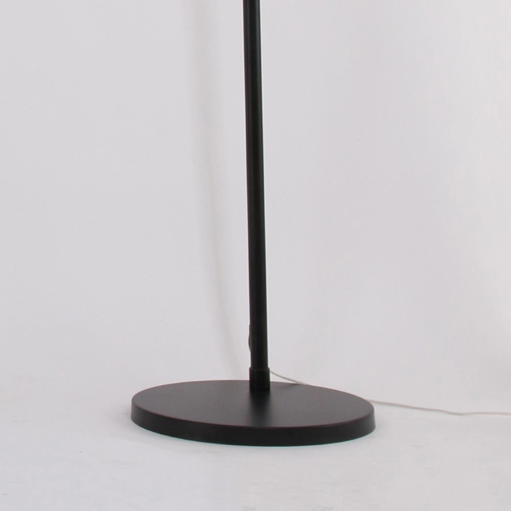 Bogenlampe Stresa schwarz mit weißem Lampenschirm Steinhauer 8712746106640
