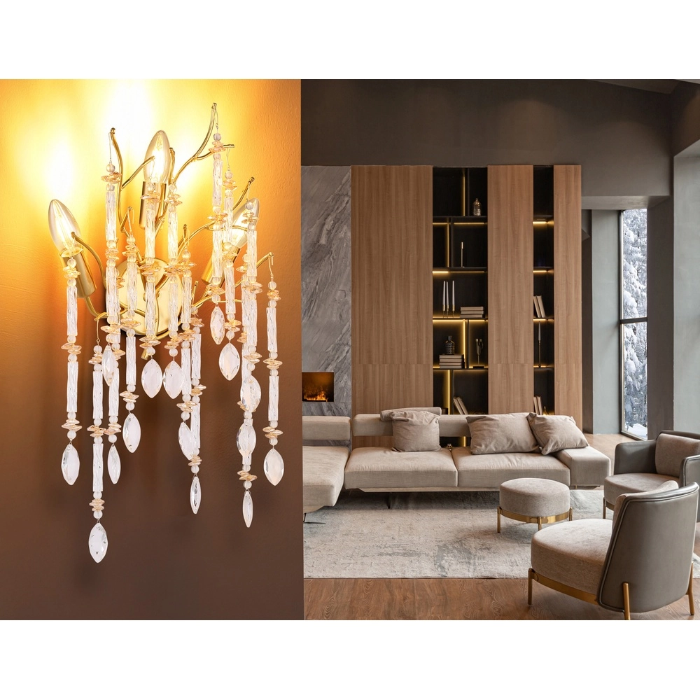 Wandlampe Gloria Gold Globo 9007371570003