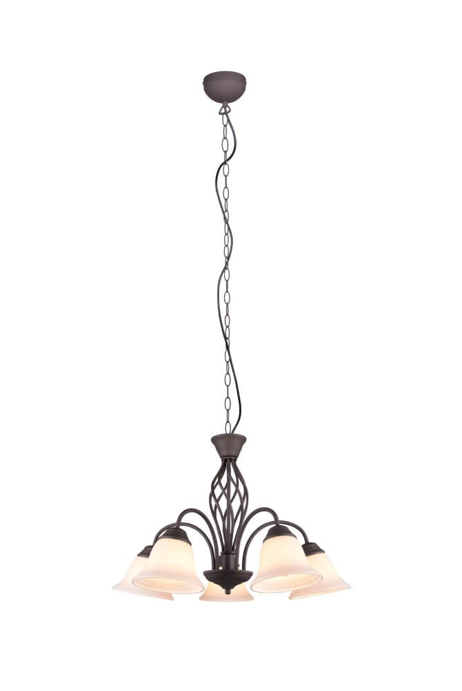 Leuchter Rustica 60cm 5-helles Rostbraun Trio 4017807504682